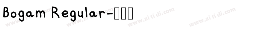 Bogam Regular字体转换